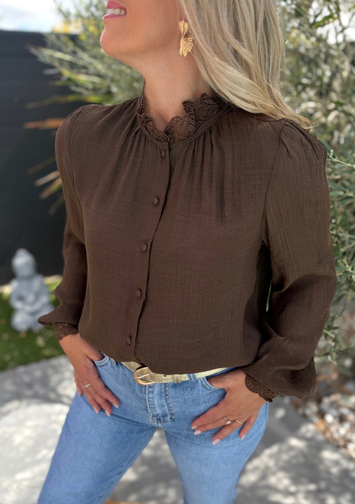 Blouse Amy marron