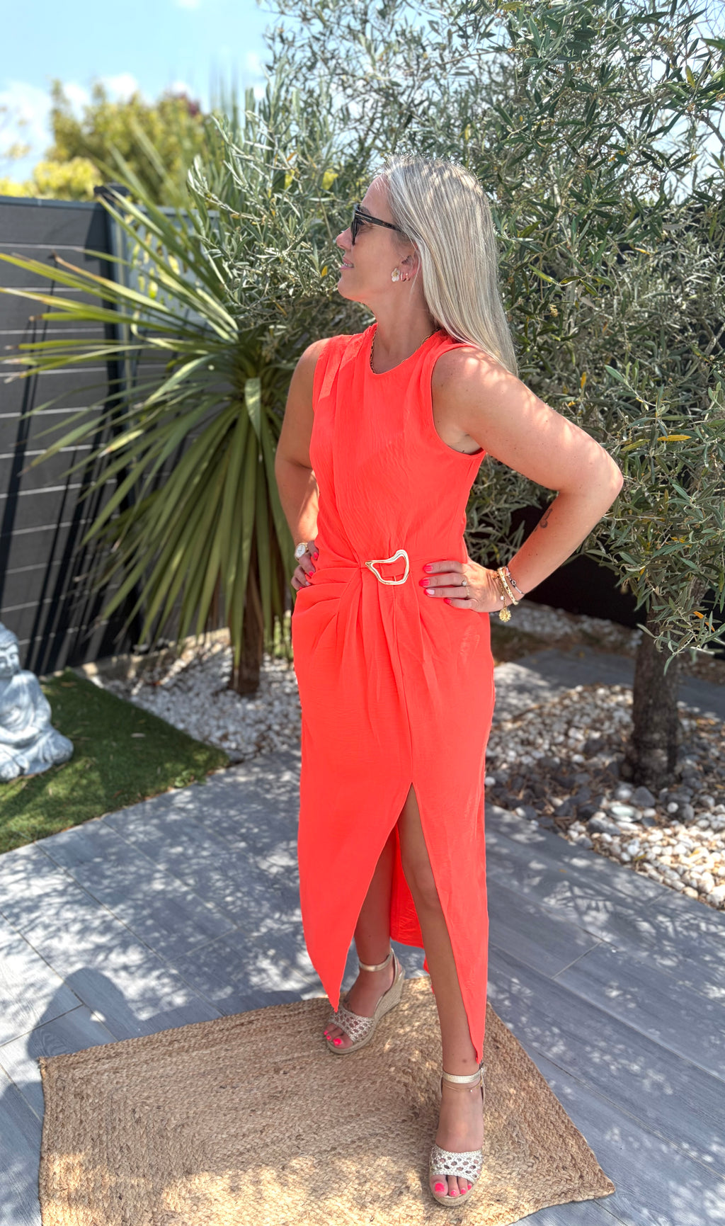 Robe clarisse corail
