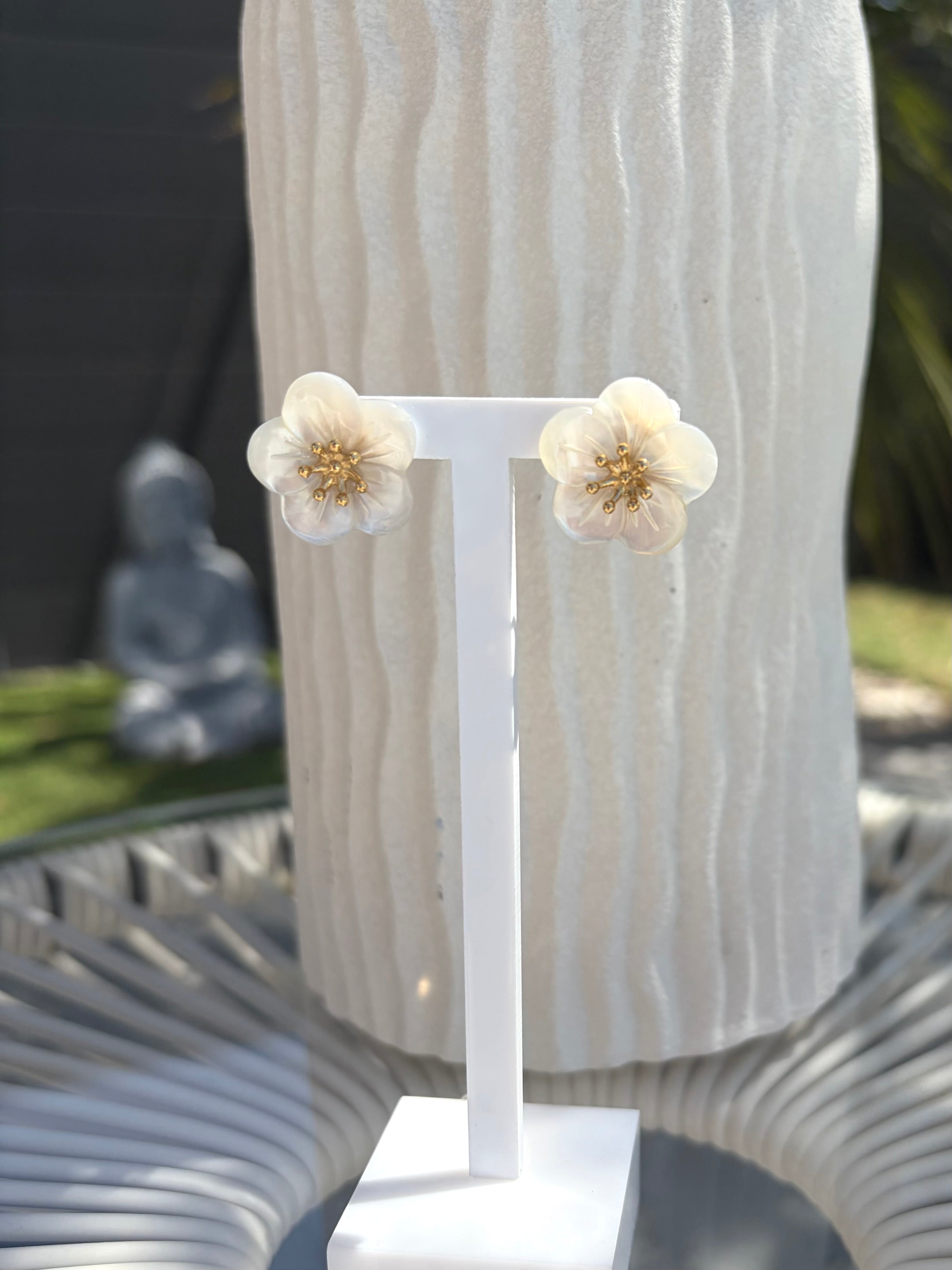 Boucles d’oreilles fleur