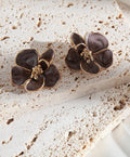 Boucles d’oreilles Eden Marron
