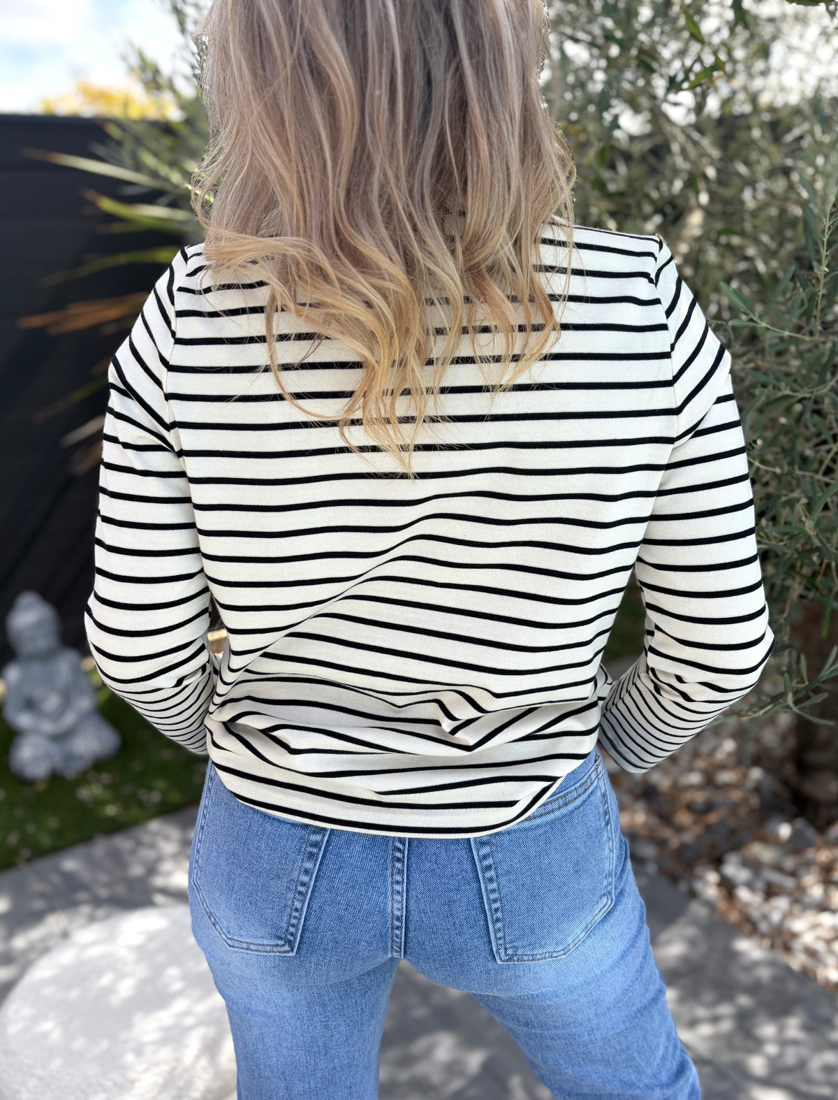 Pull fin marinière