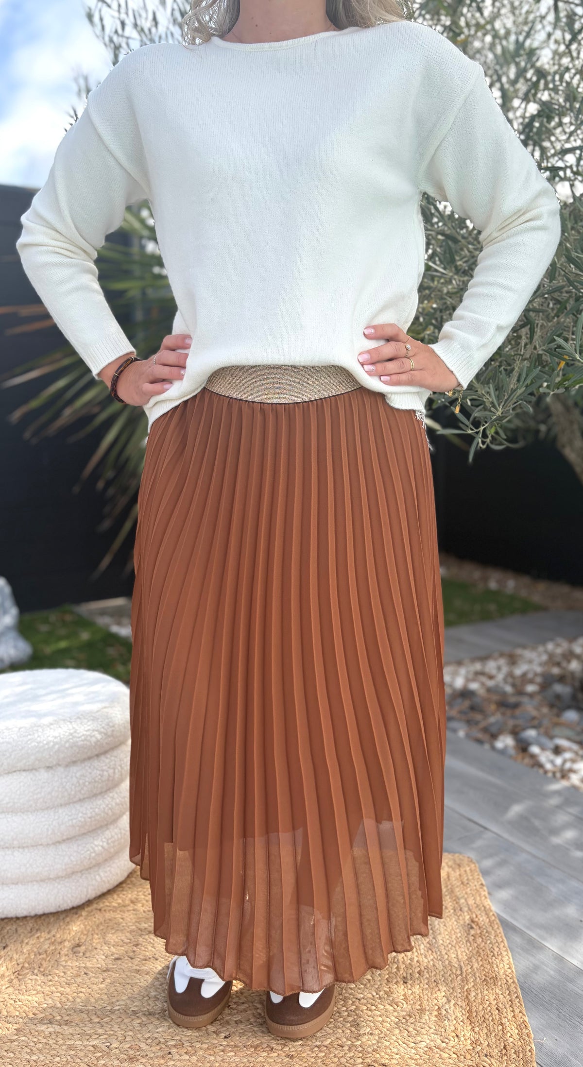 Jupe Mila CAMEL