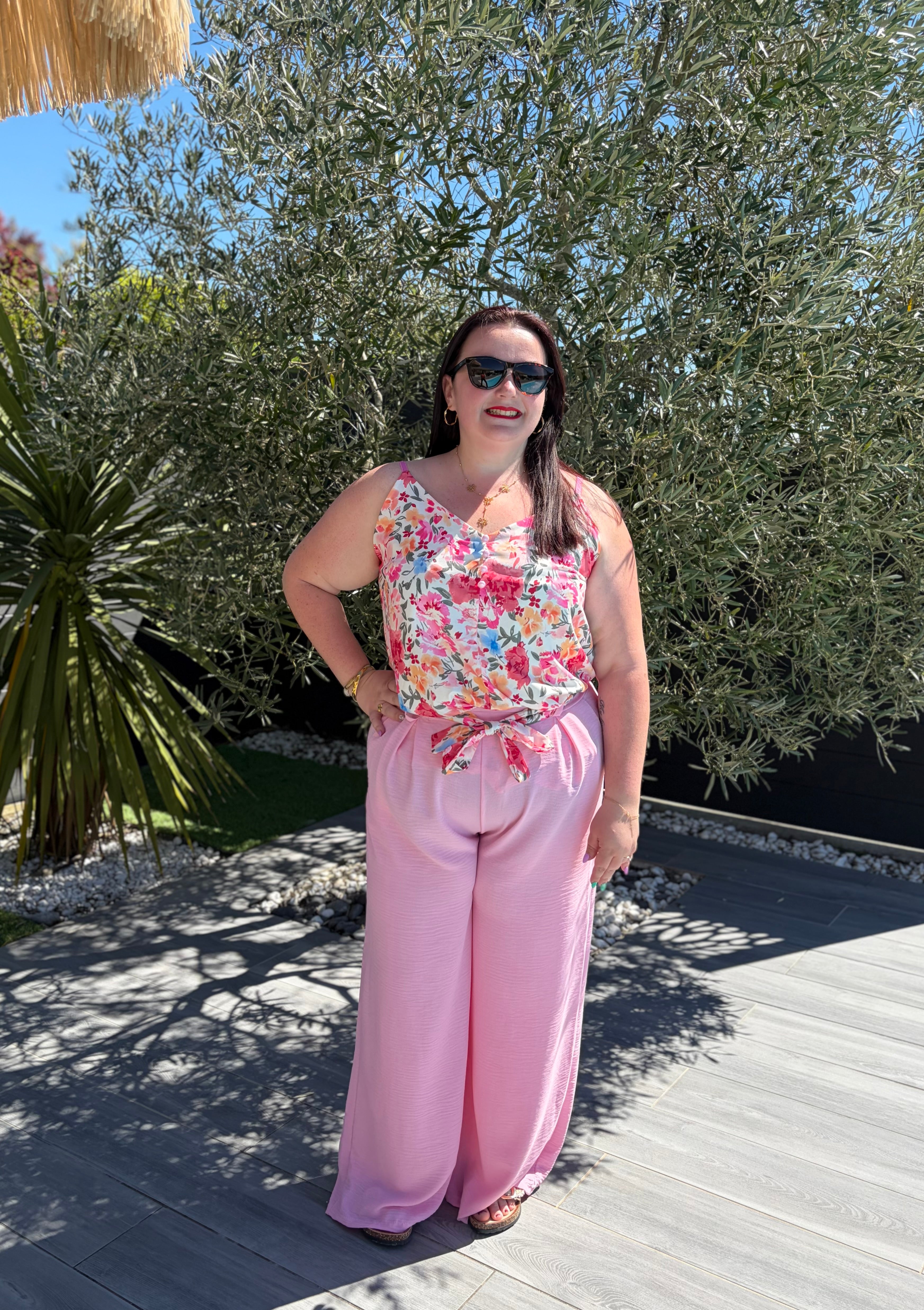 Pantalon mily rose