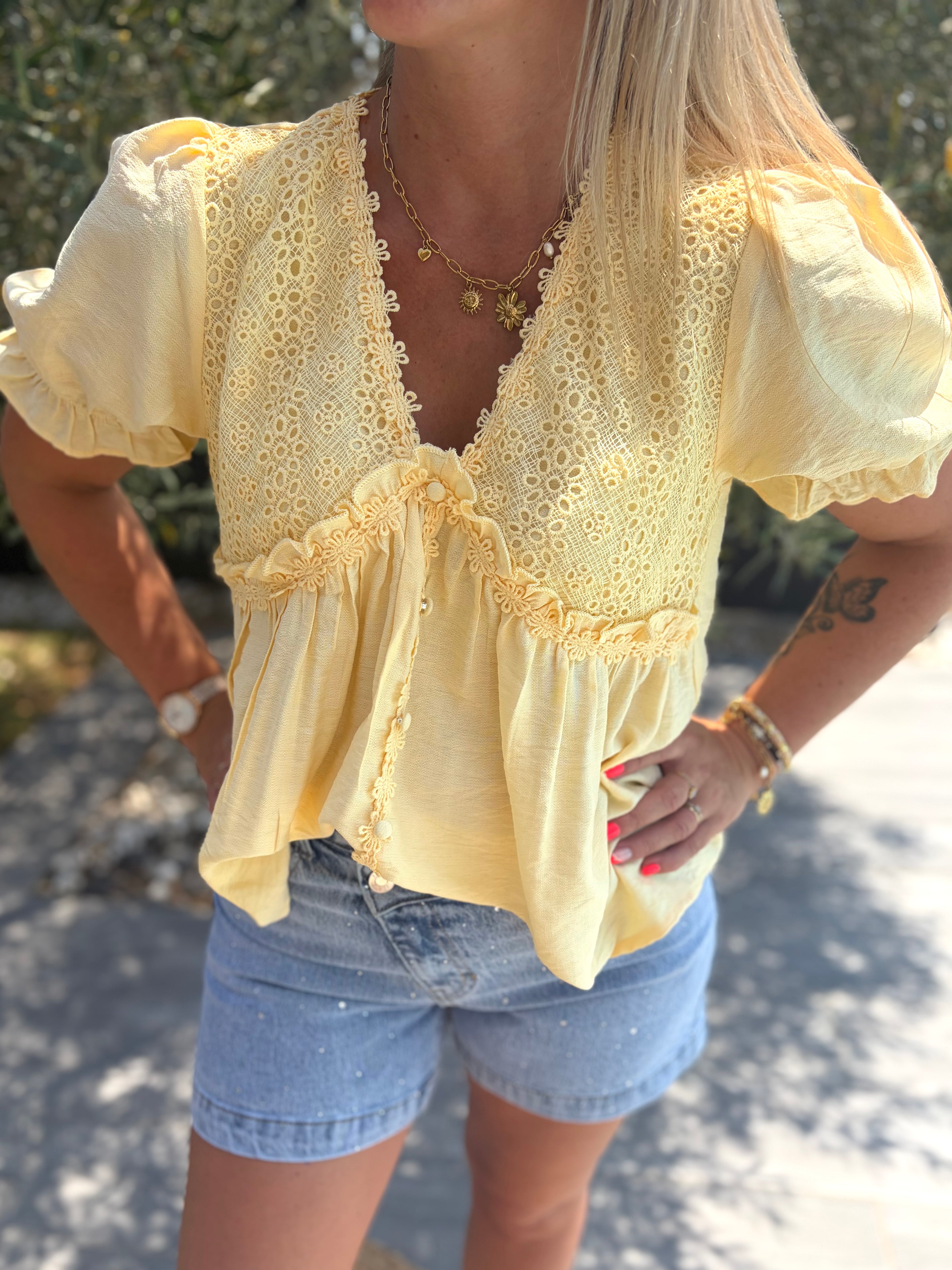 Top daniela jaune