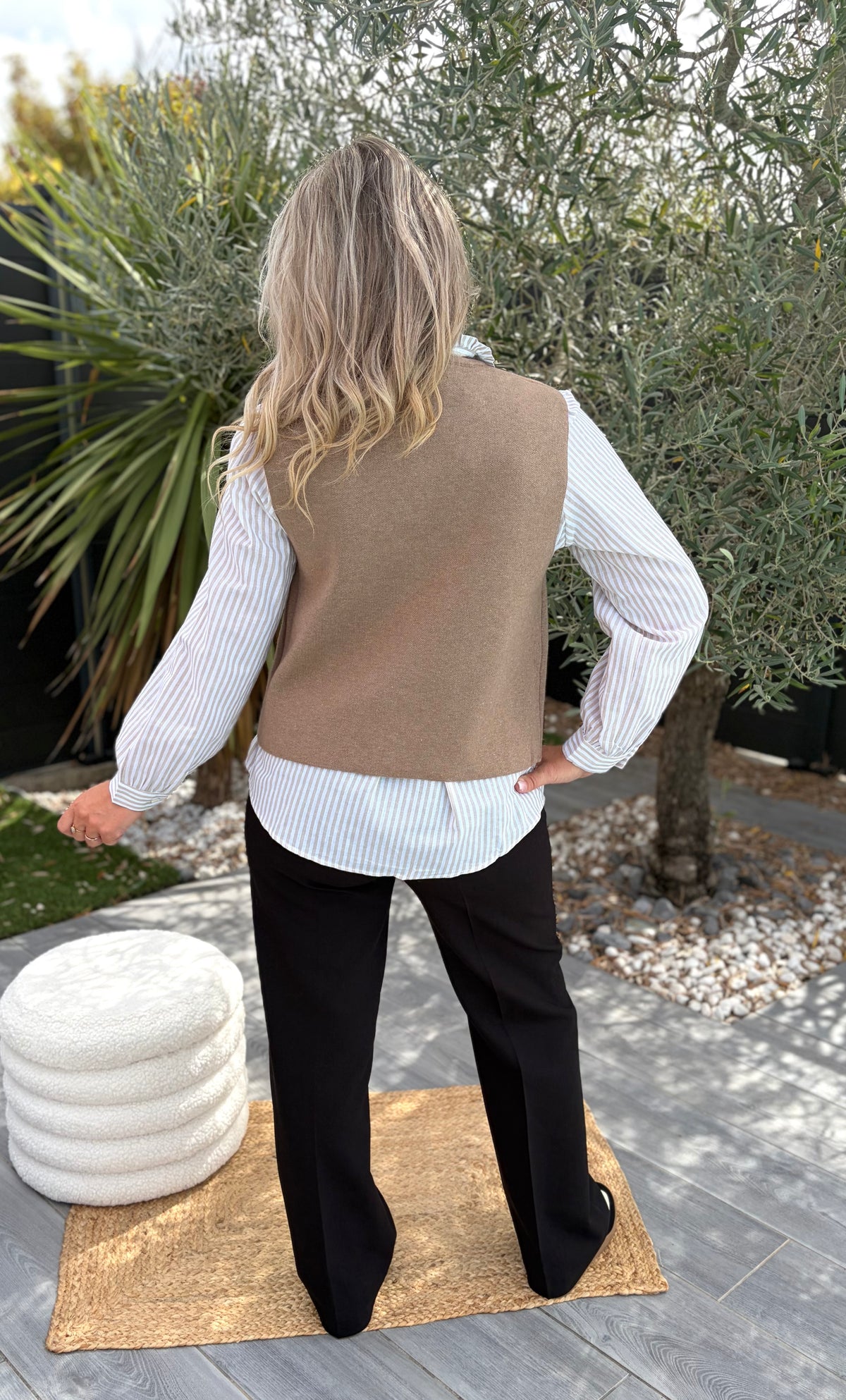 Gilet sans manches Néo taupe