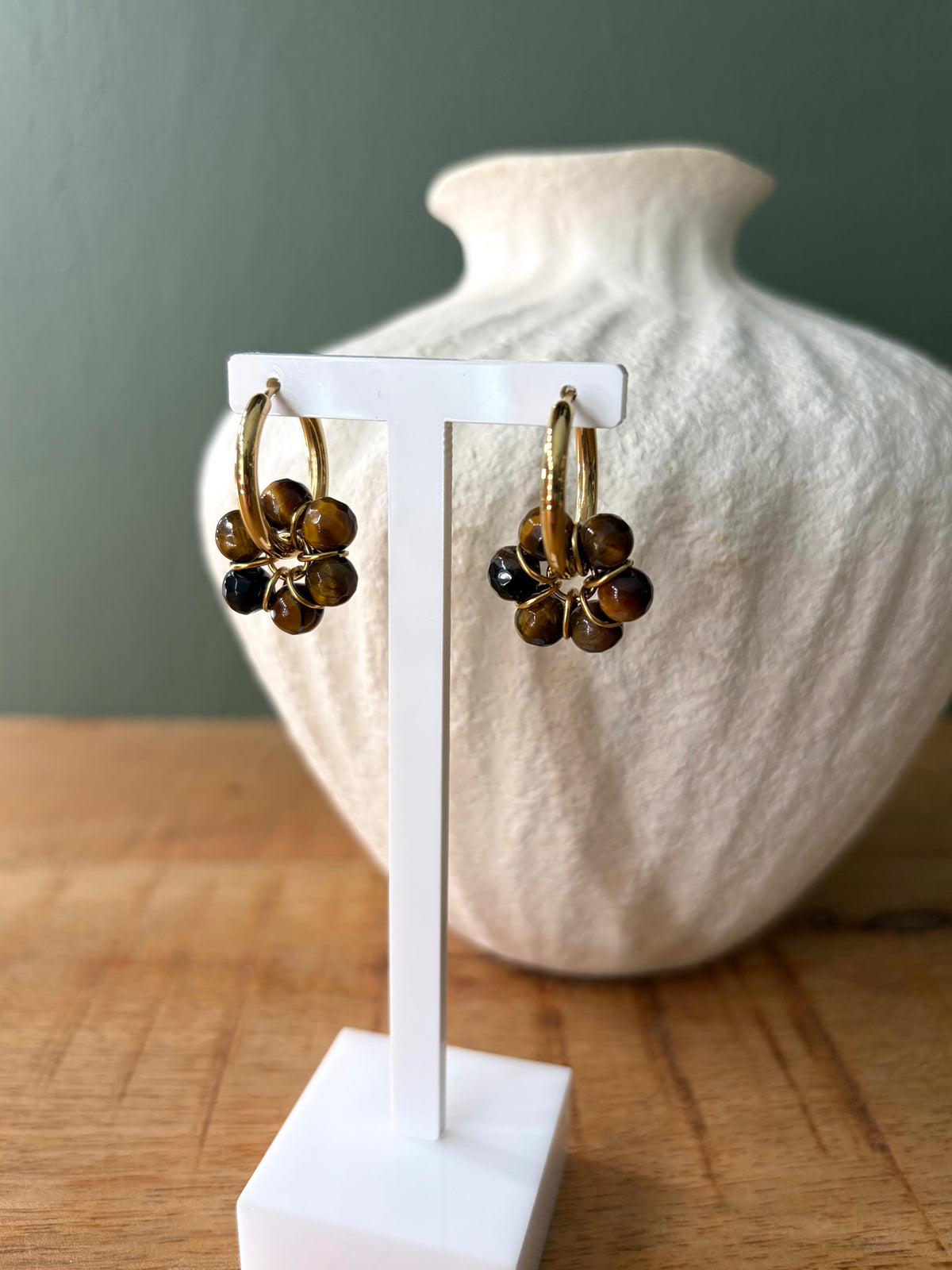 Boucles d’oreilles Sya MARRON