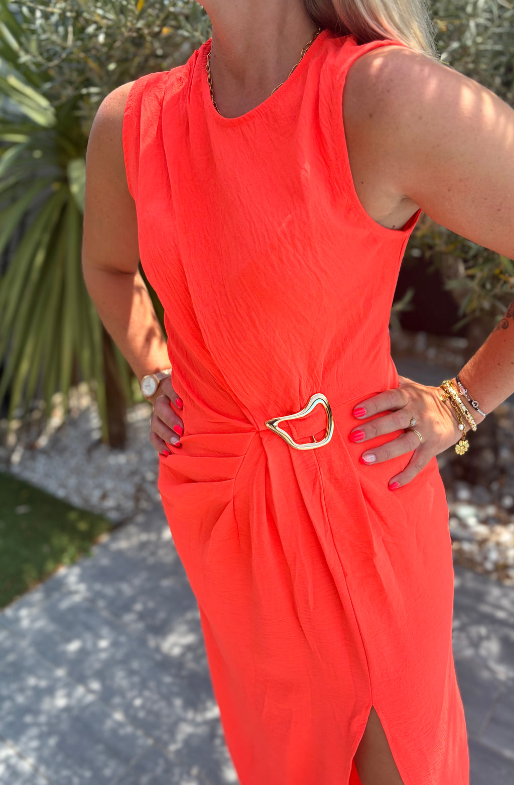 Robe clarisse corail