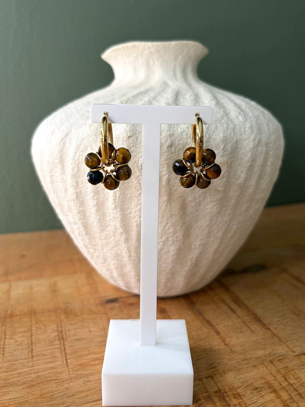 Boucles d’oreilles Sya MARRON