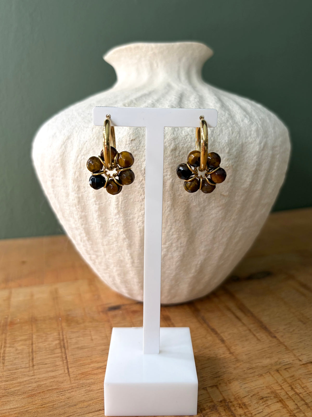 Boucles d’oreilles Sya MARRON