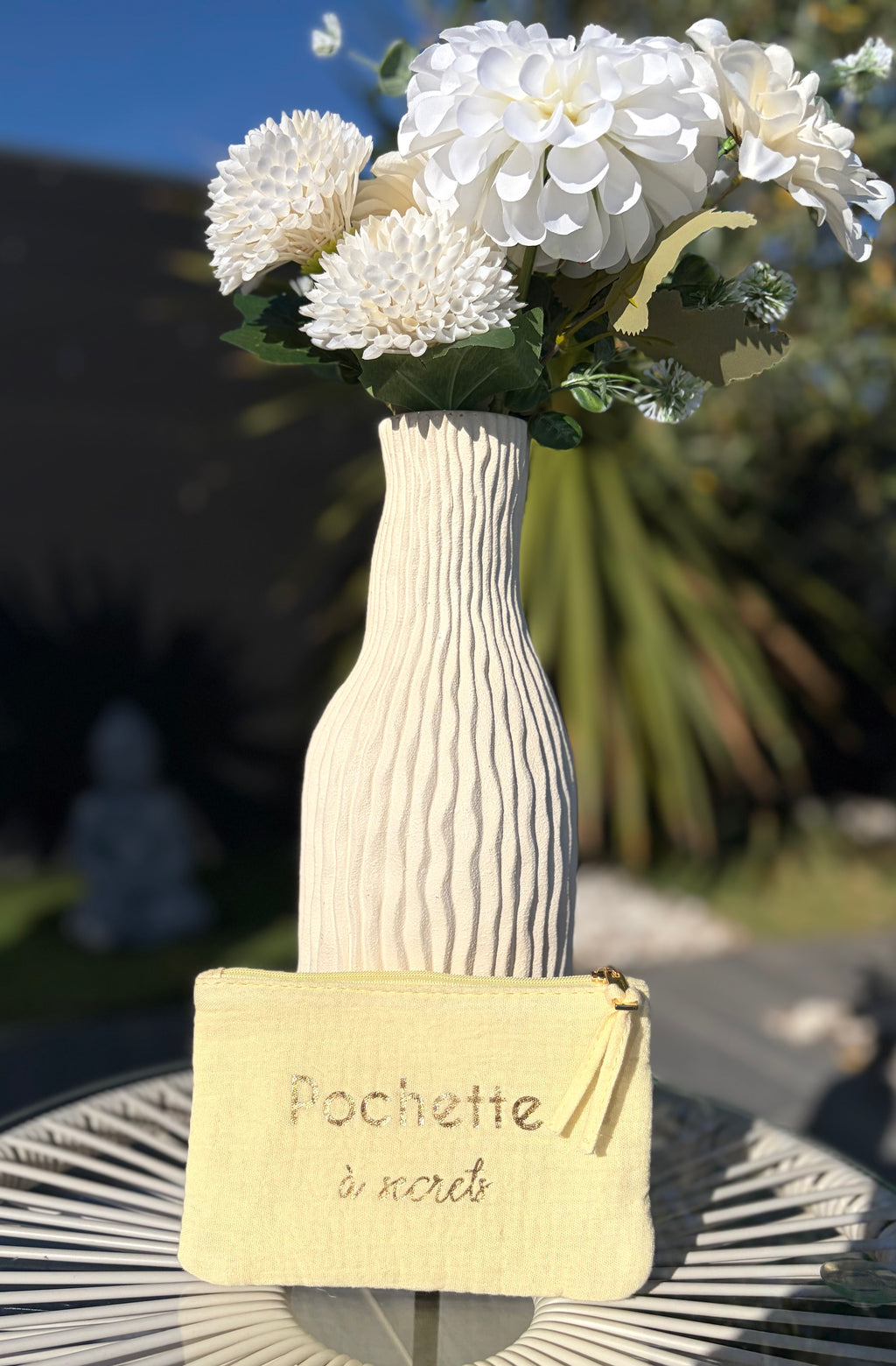 Pochette à secrets jaune